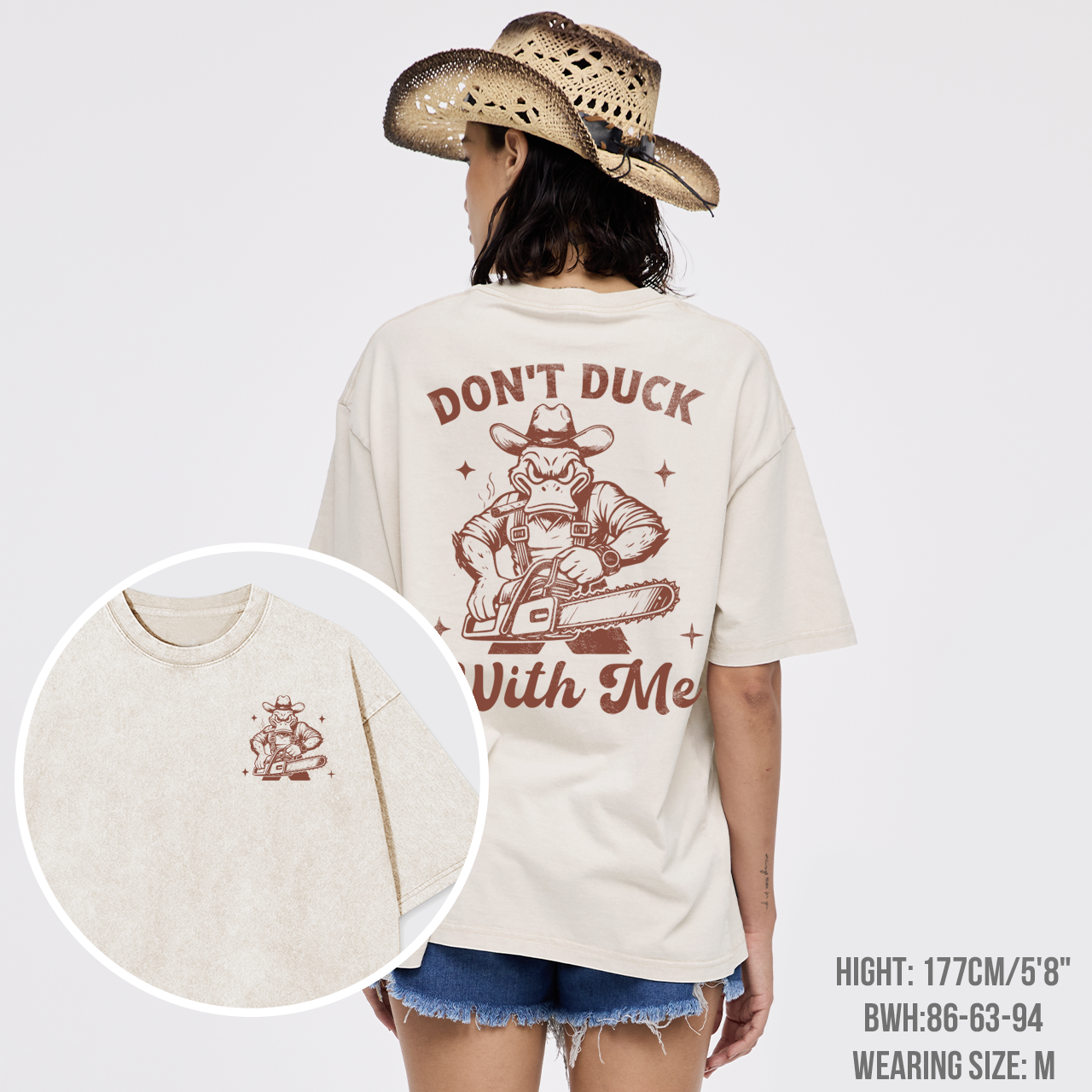 Humor Sayings-Don't Duck With Me Garment-dye Tees