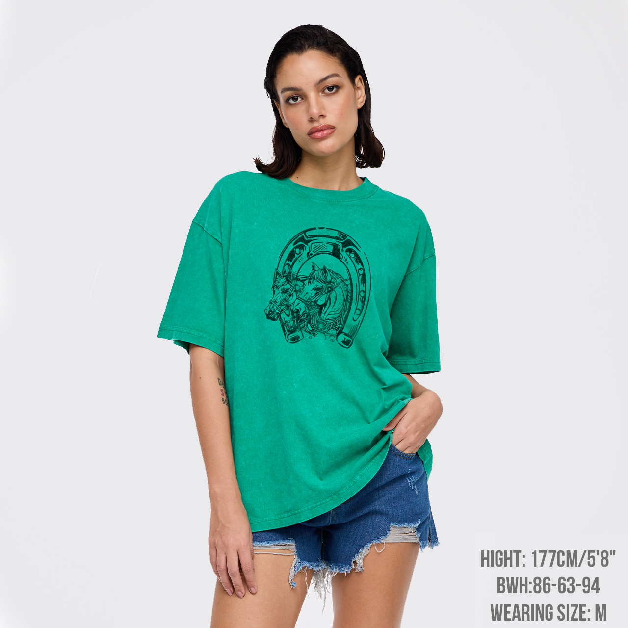 Western Horse Garment-dye Tees