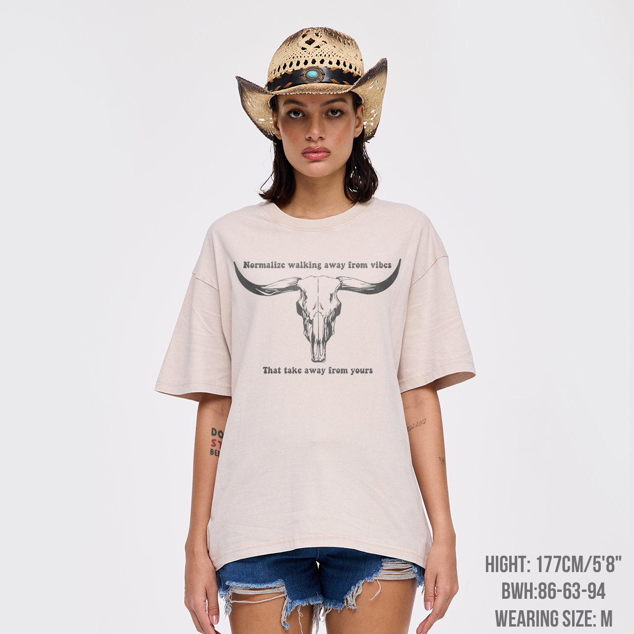 Vintage Bull Skull Garment-dye Tees