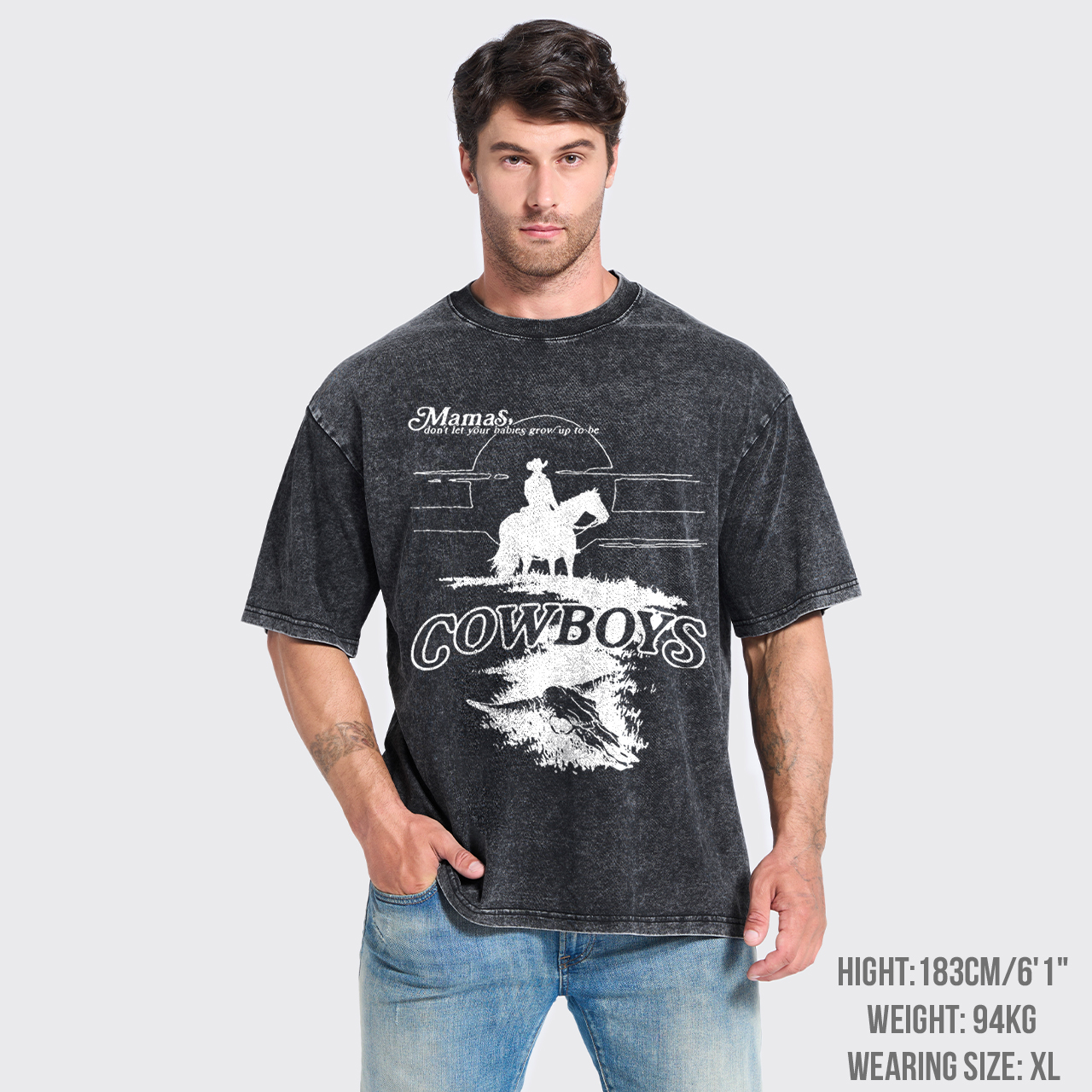 Don't Grow Up To Be Cowboys Garment-dye Tees