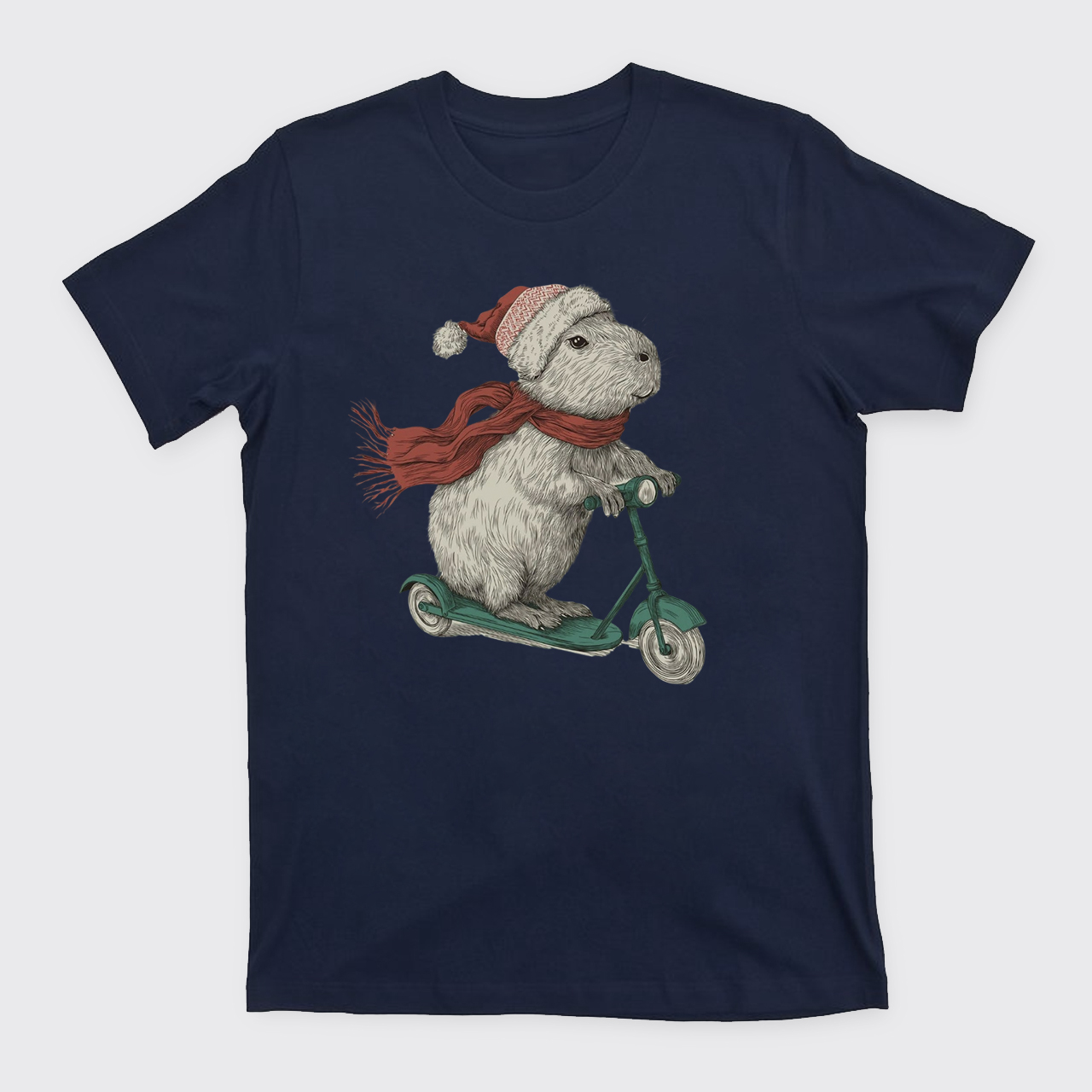 Christmas Capybara Funny Holiday T-Shirts