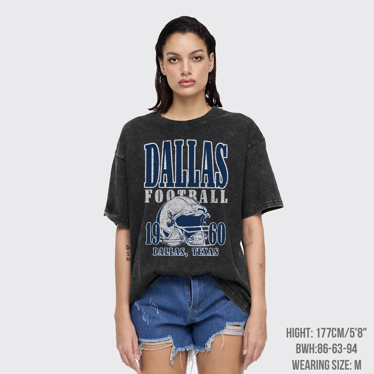 Football Vintage Style Garment-dye Tees