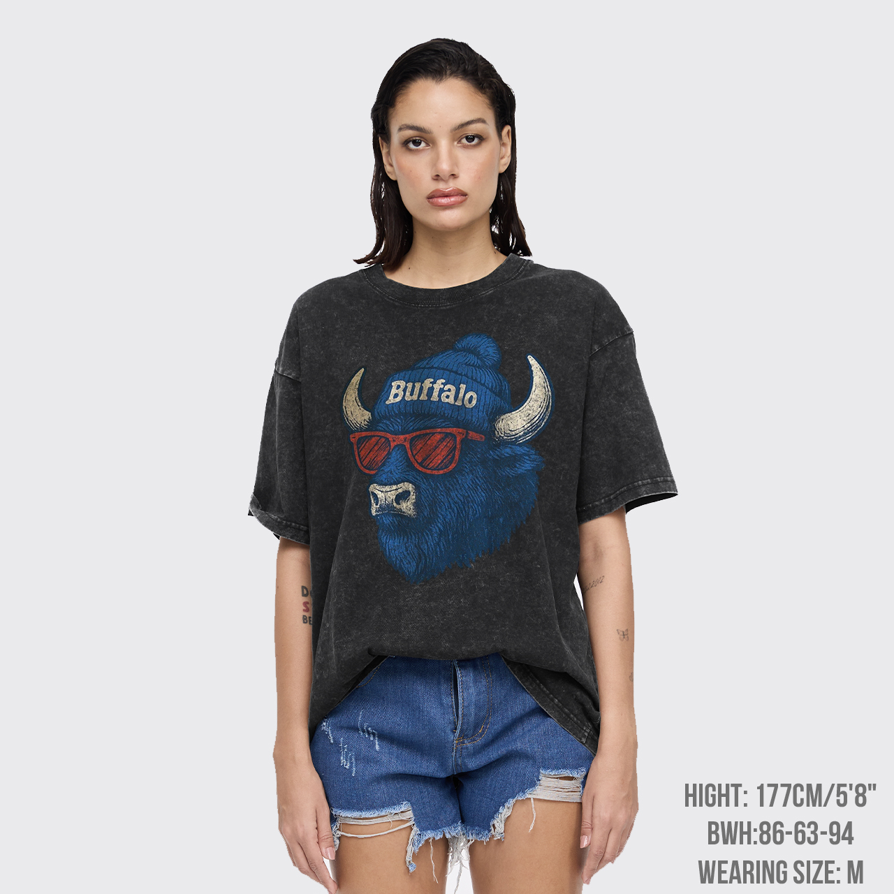 Mascot Style Football Garment-dye Tees