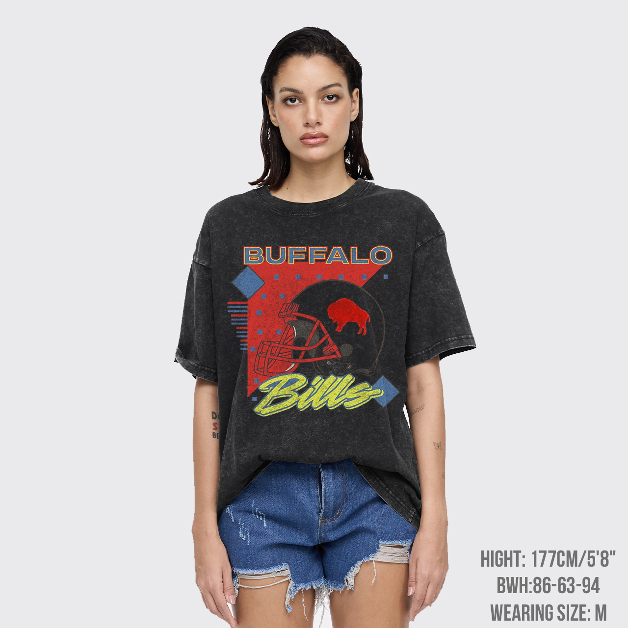 90s Retro Vintage Style Football Garment-dye Tees