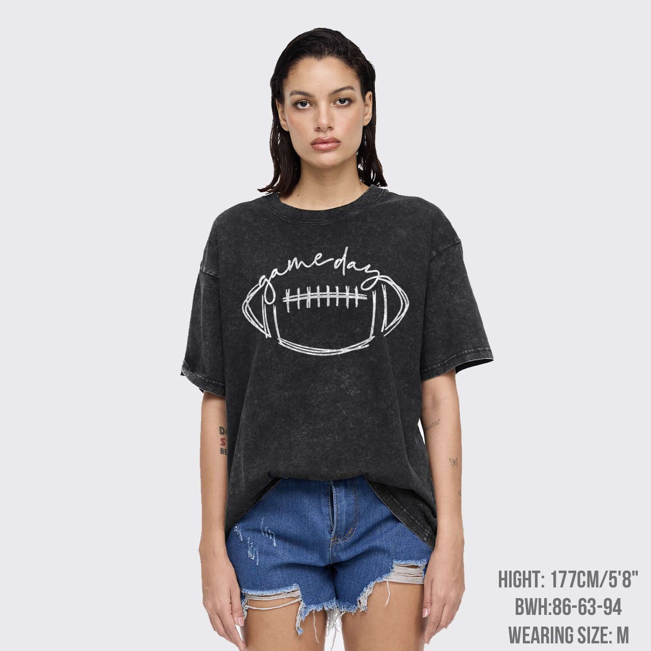 Game Day Vibes Football Garment-dye Tees