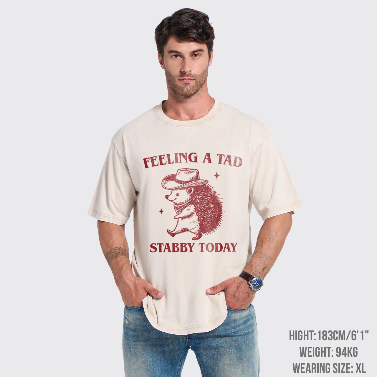 Trendy Porcupine-Feeling A Tad Stabby Today Garment-dye Tees