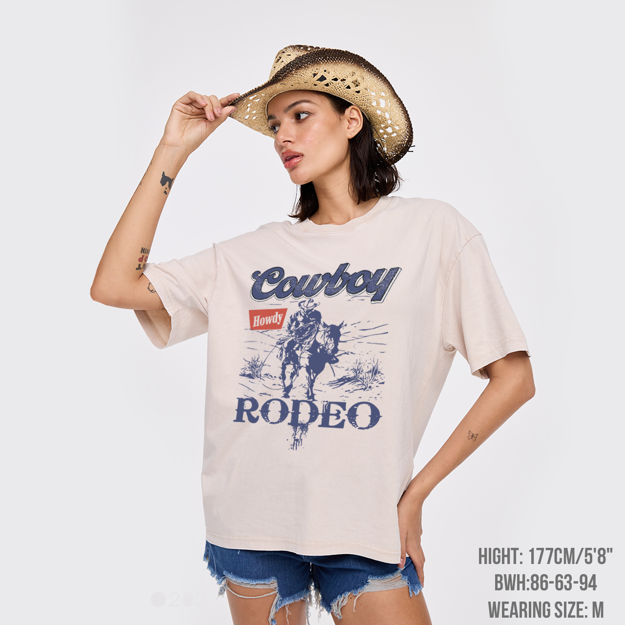 Wild West Cowboy Rodeo Garment-dye Tees