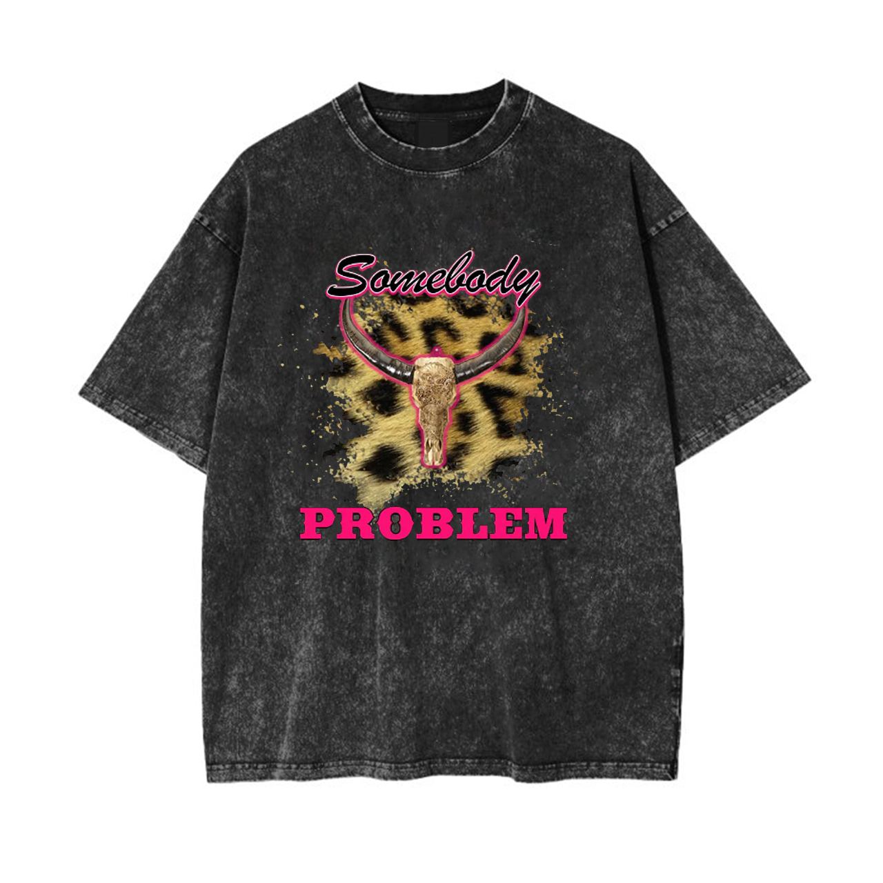 Somebody Problem Cowboy Western Garment-dye Tees