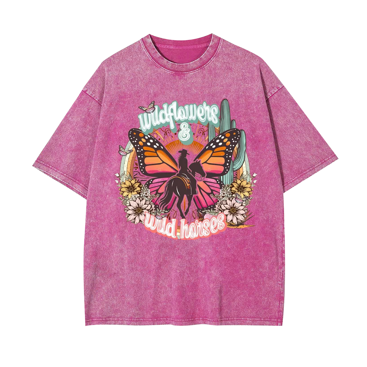 Wild Flowers Wild Horses Garment-dye Tees