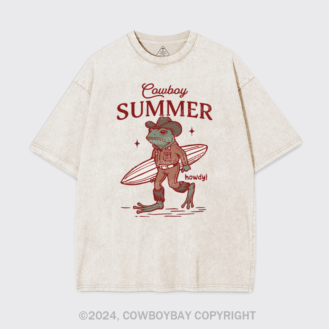 Retro Cowboy Summer Garment-dye Tees