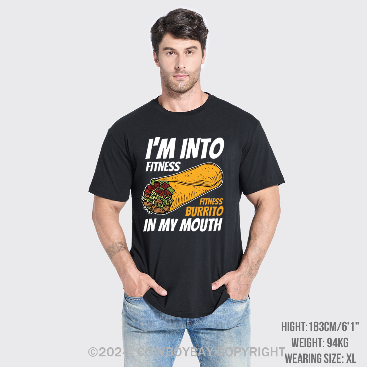 I'm Into Fitness Fitness Burrito In My Mouth T-Shirts