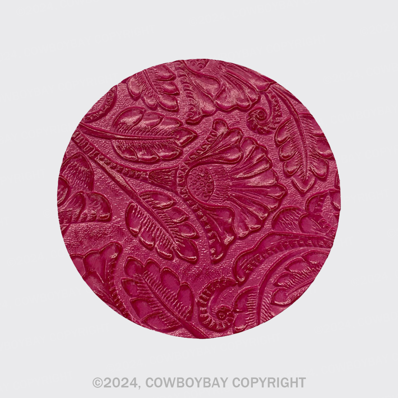 Pink Tang Grass Flowers Coaster