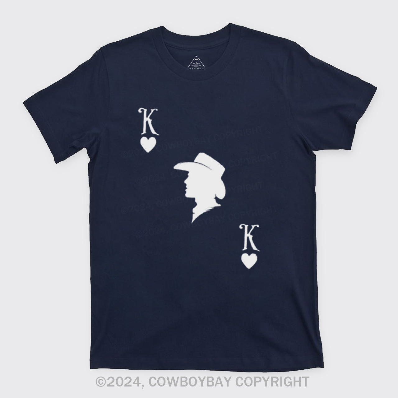 Red King And Queen Of Hearts Couples T-Shirts