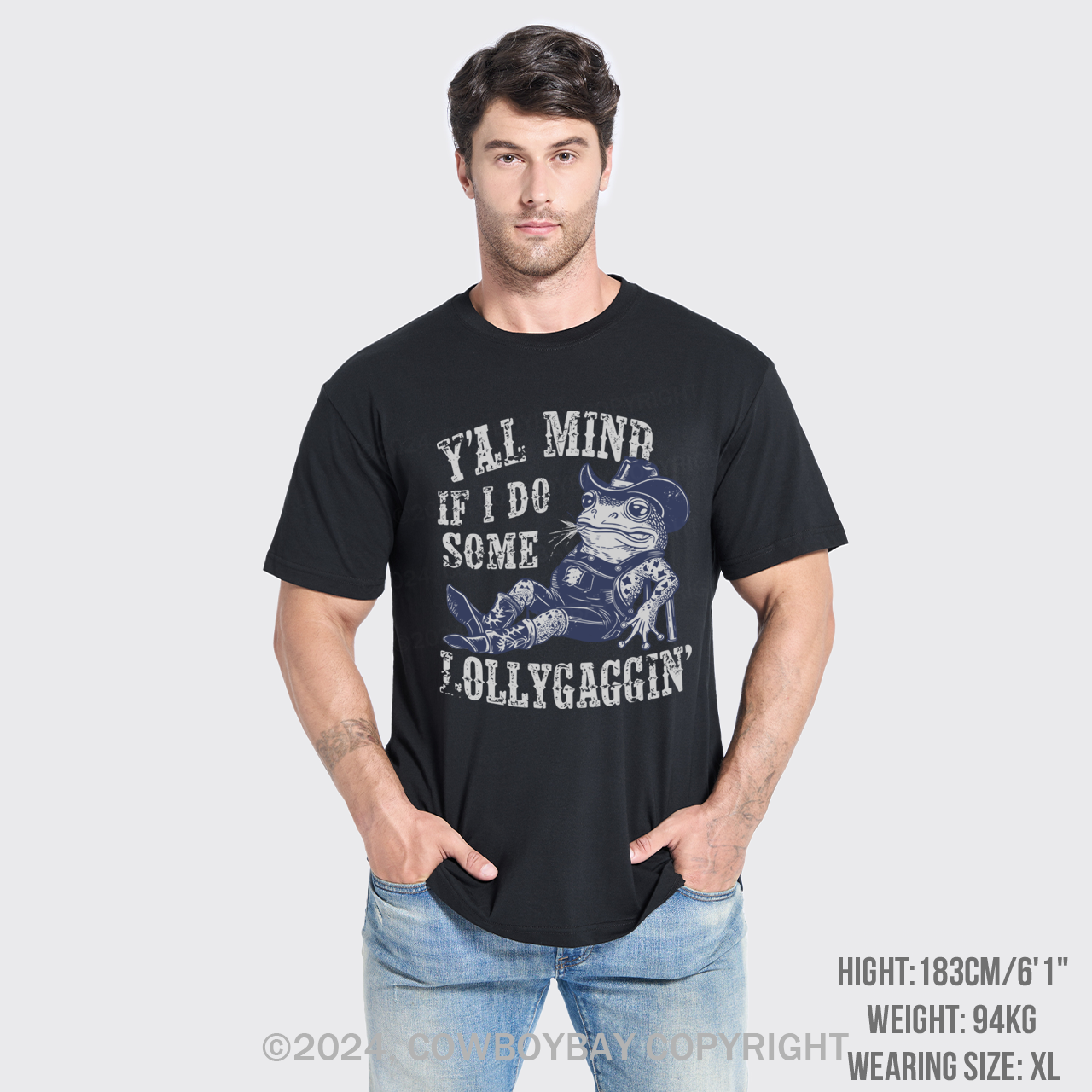 If I Do Some Lollygagging Funny Cowboy Frog T-Shirts