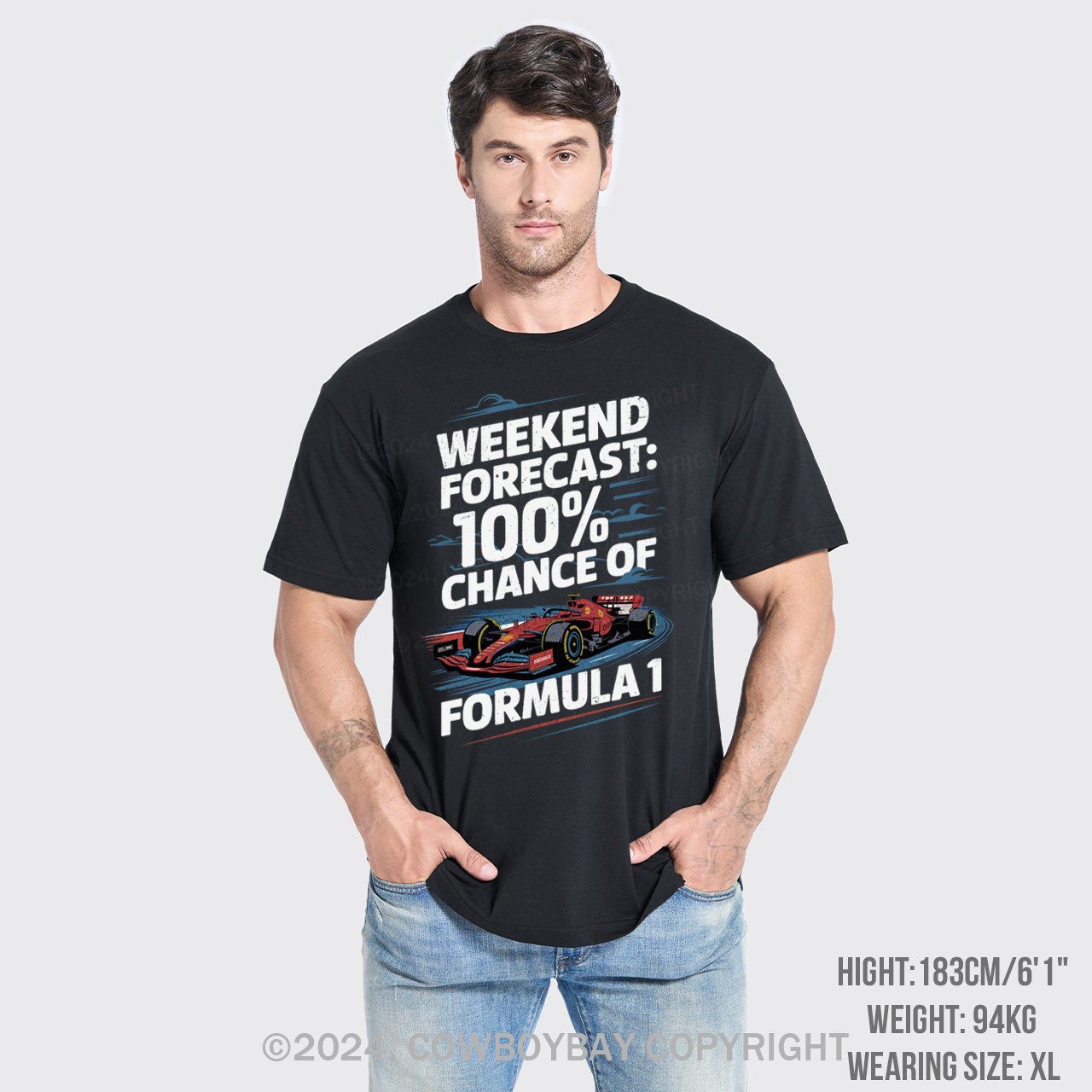100% Chance Of Formula 1 T-Shirts