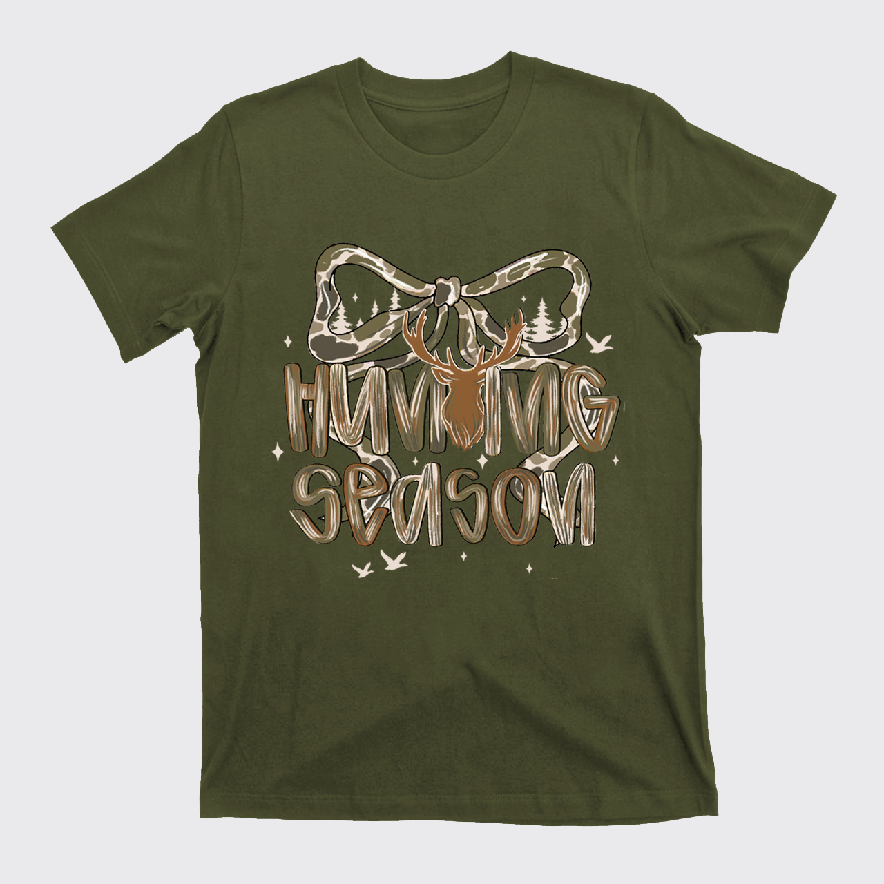 Hunting Season Camo Deer T-Shirts