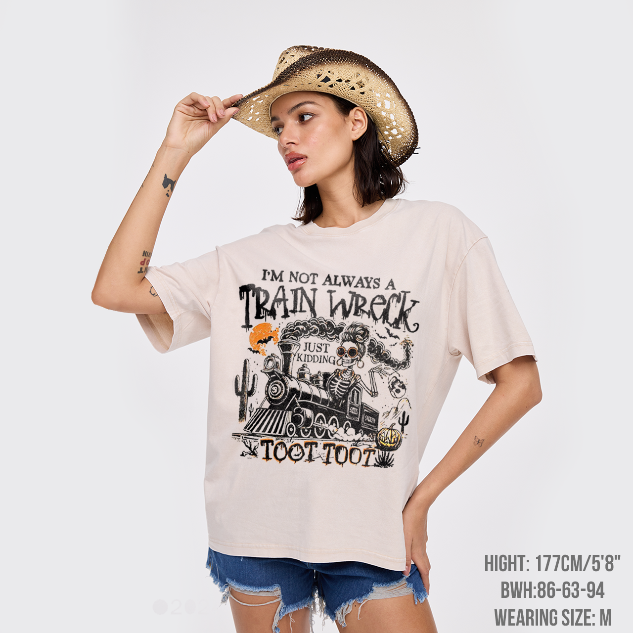 Halloween Humor I’m Not Always A Train Wreck Garment-dye Tees