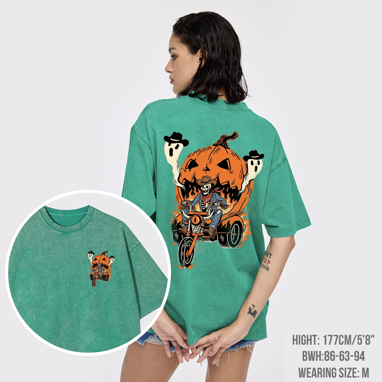 Ghost Rider Halloween Garment-dye Tees