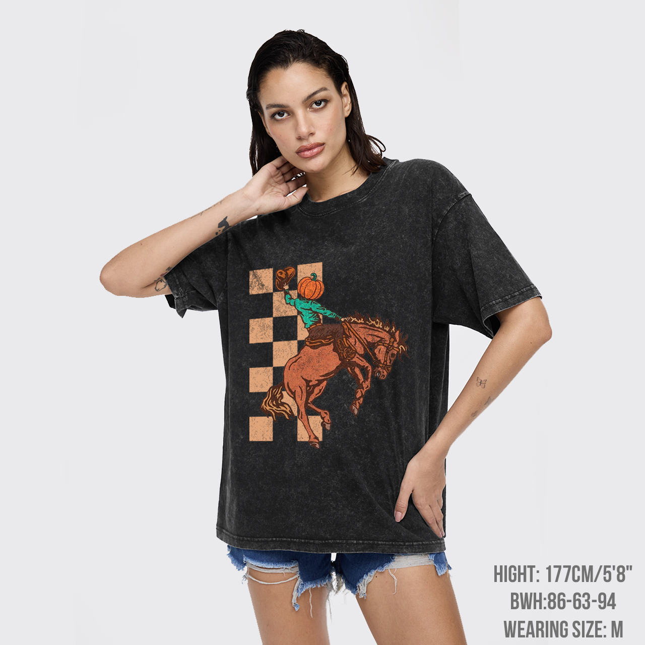 Halloween Cowboy Headless Horseman Garment-dye Tees