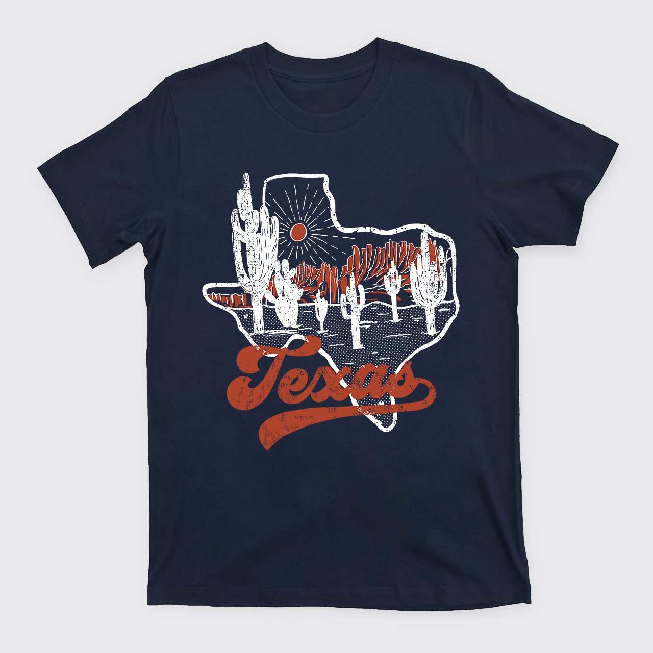 Texas Sunset Vintage T-Shirts