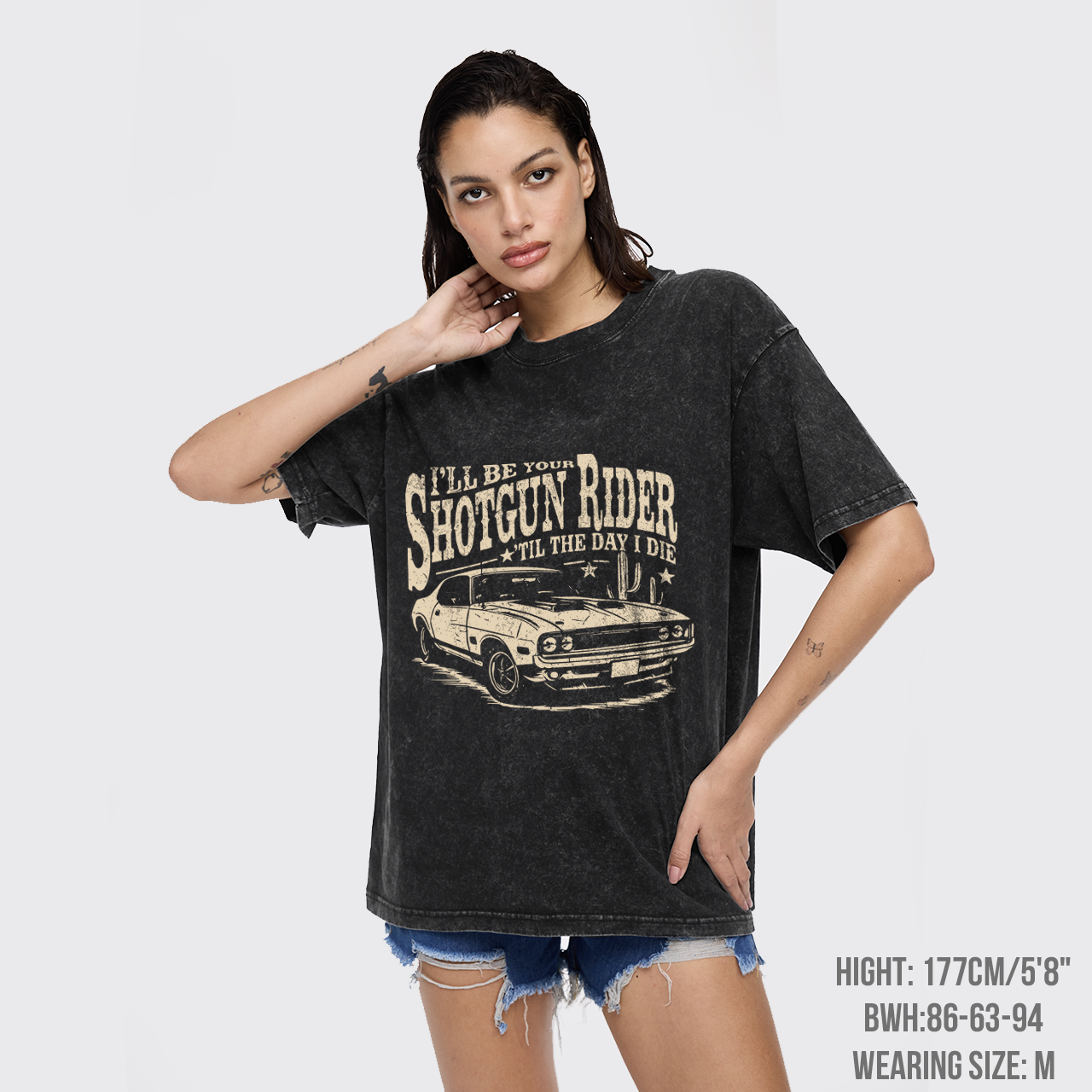 Country Music Western Rider Garment-dye Tees