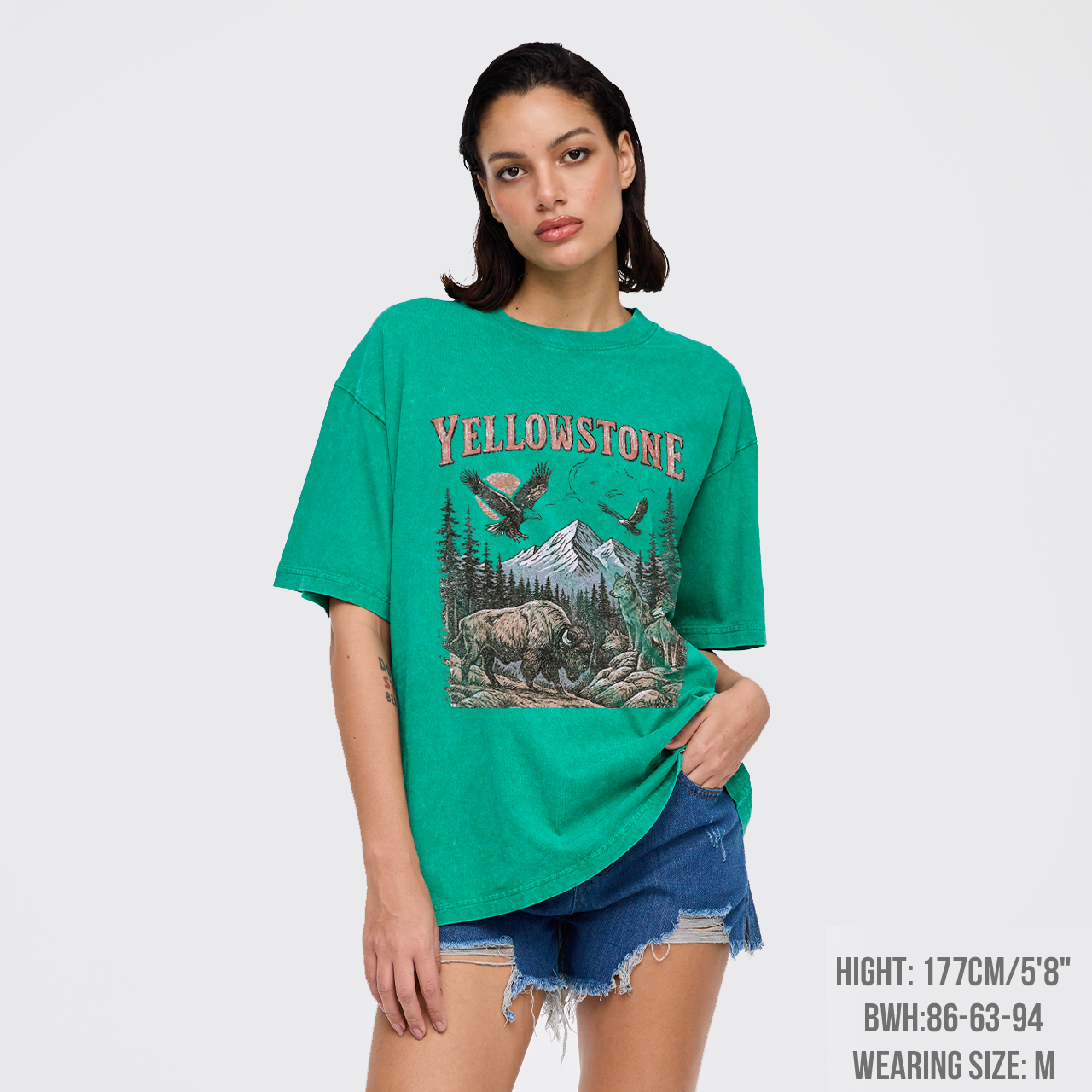 Yellowstone National Park Vintage 90s Garment-dye Tees