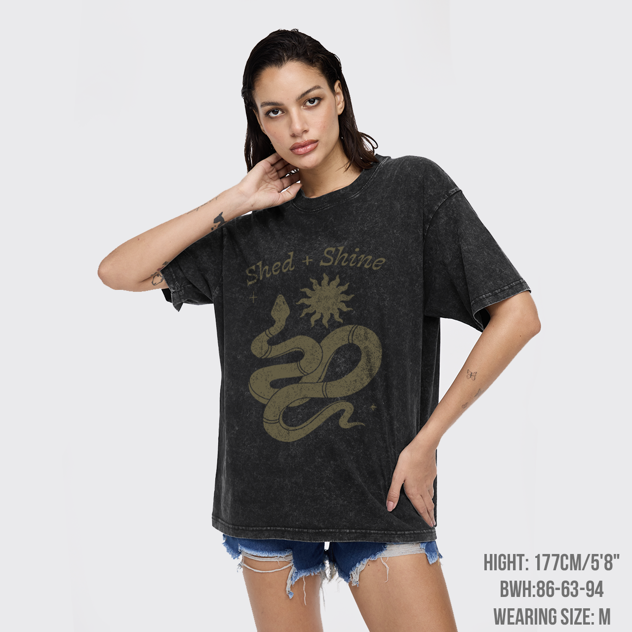 Snake Boho Garment-dye Tees