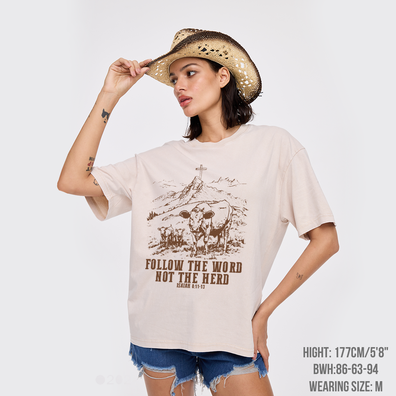 Follow The Word Not The Herd Garment-dye Tees