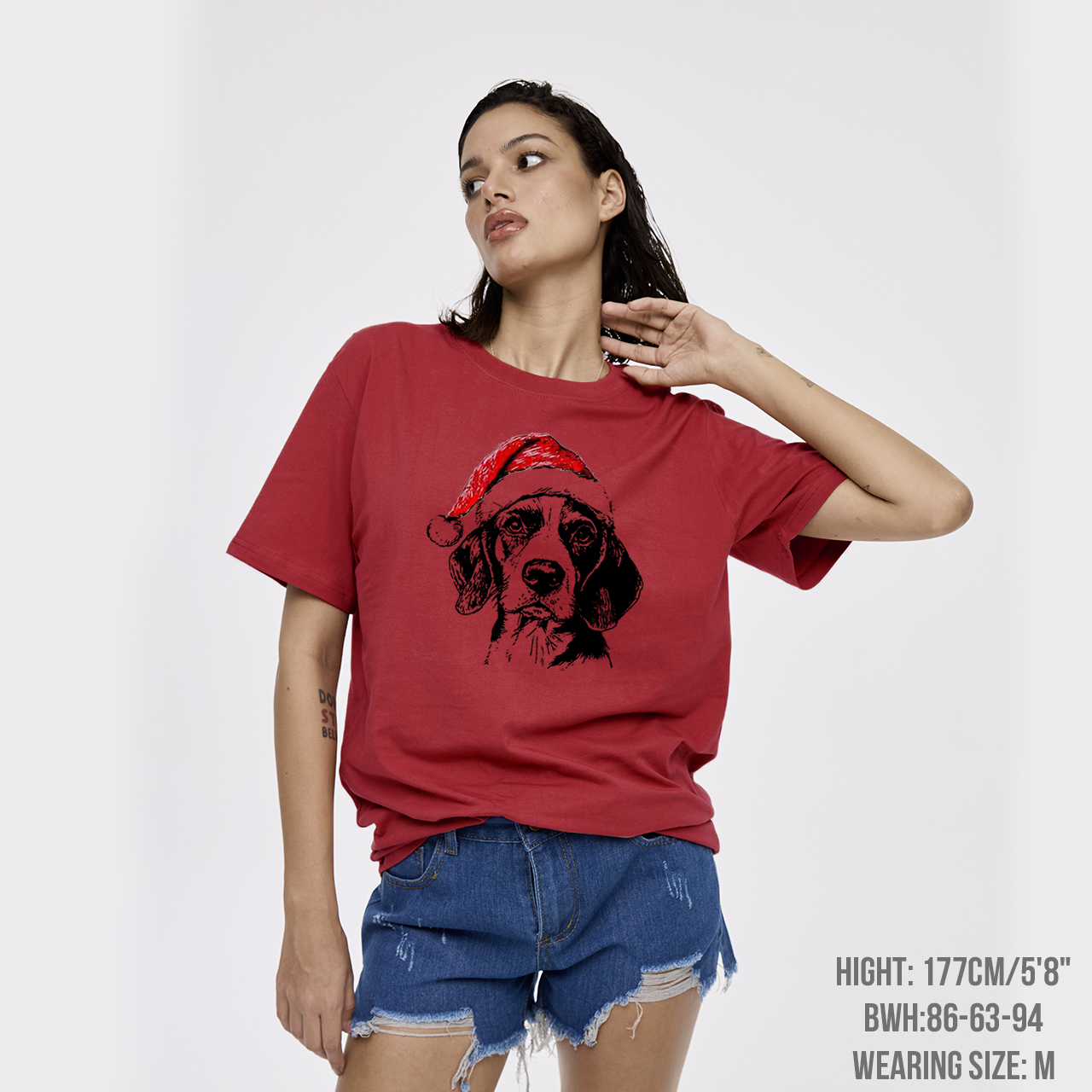 Custom Santa Paws Dog Breed T-Shirts