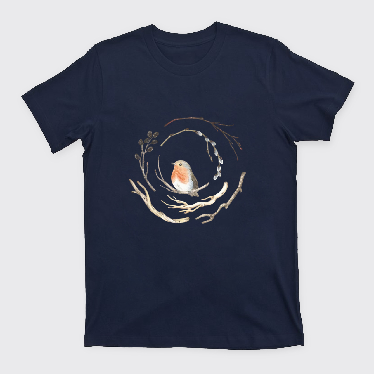Watercolor Robin Bird T-Shirts