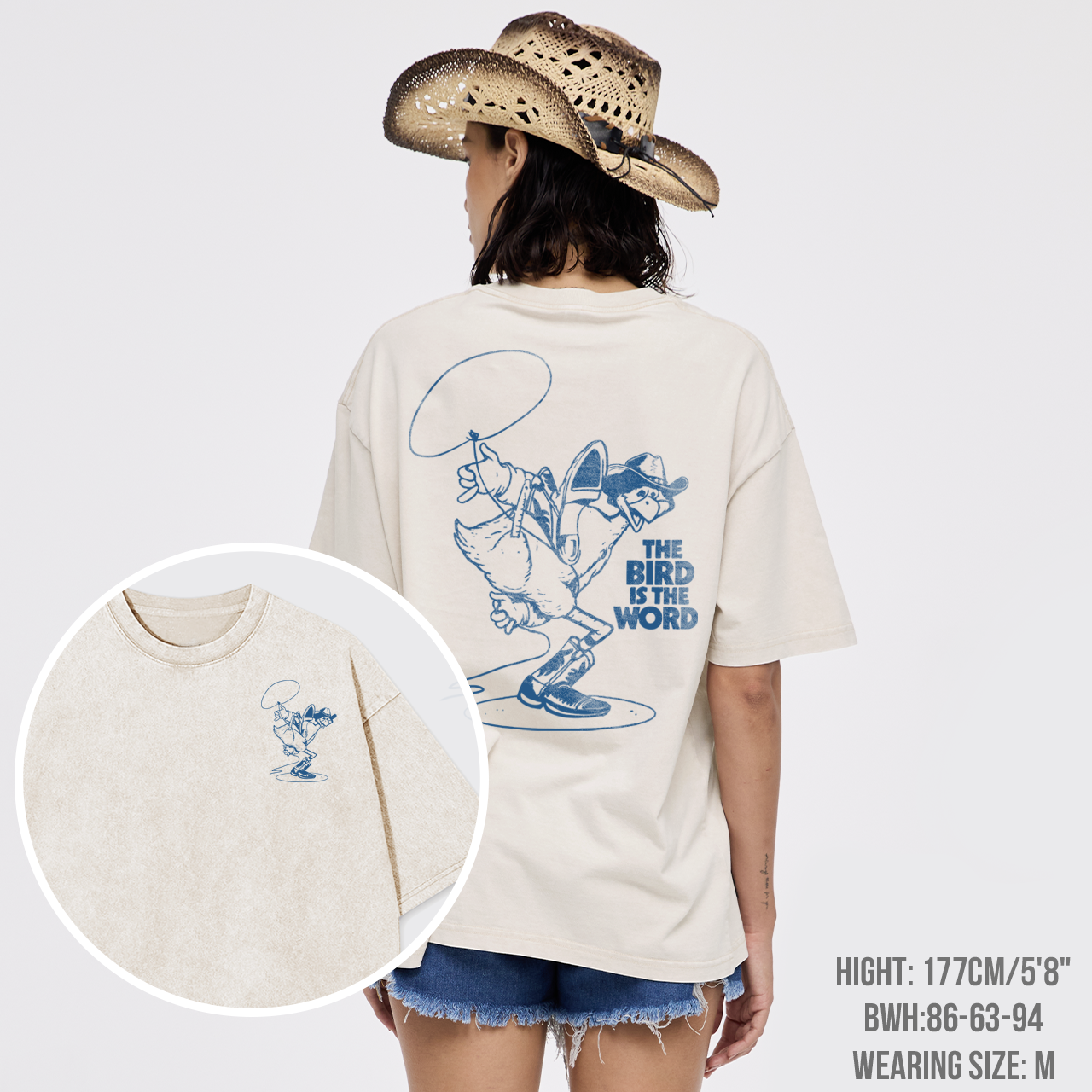 The Bird's Western Groove Garment-dye Tees
