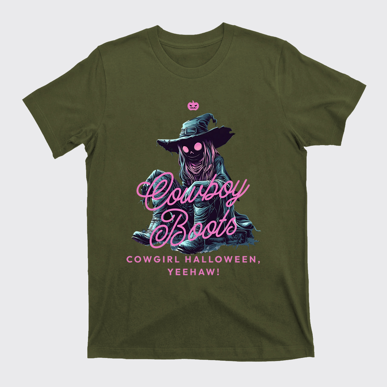 Spooky Western Cowgirl Halloween T-Shirts