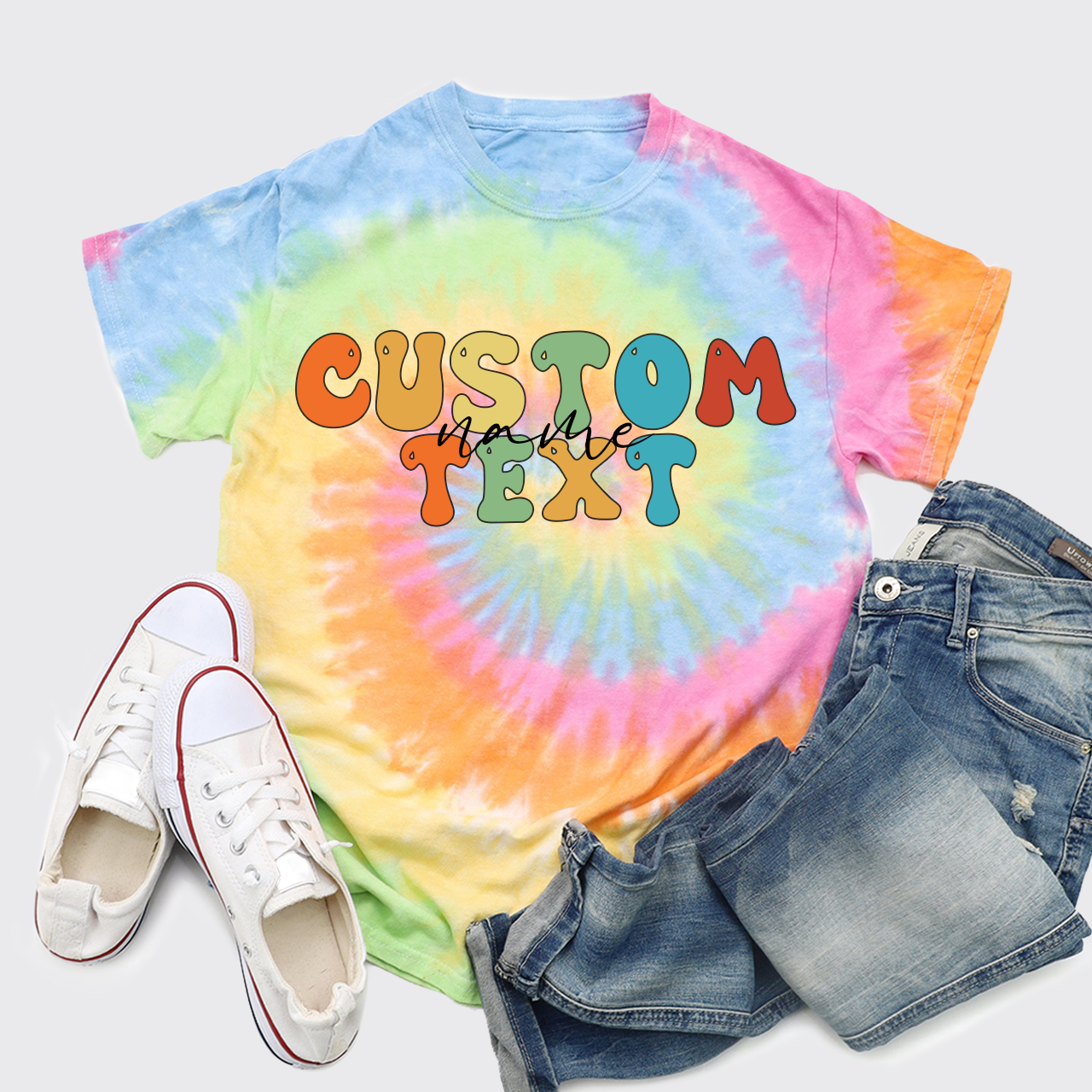 Personalized Summer Vacation Tie Dye Shirts