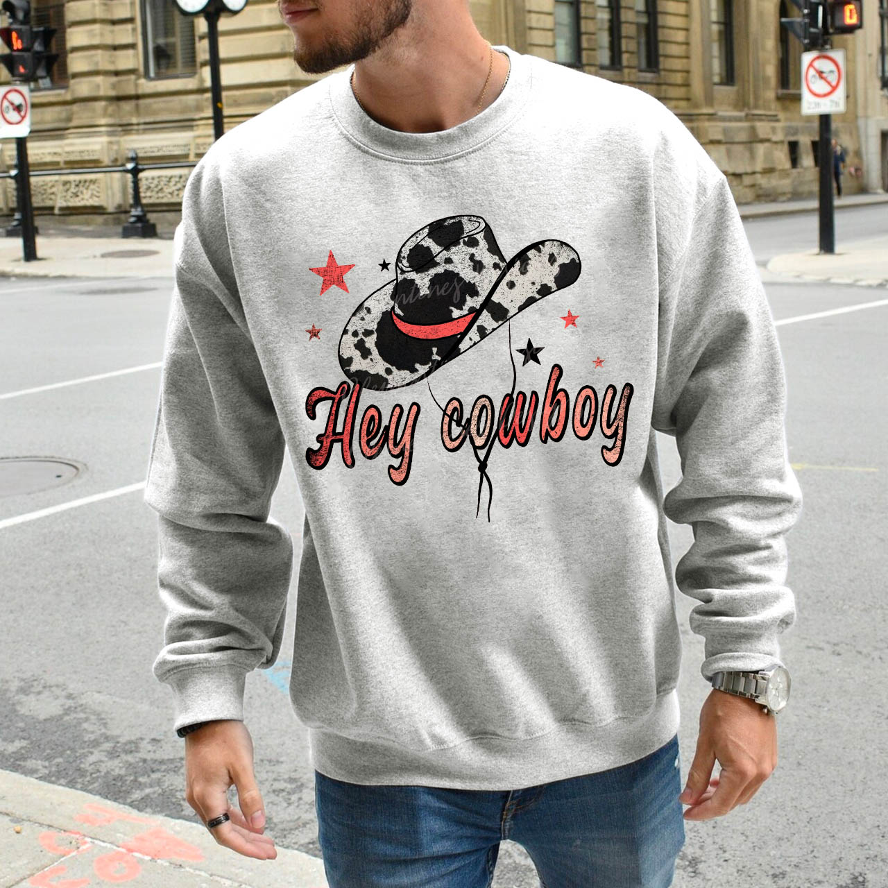 Hey Cowboy Cowgirls Hat Sweatshirt