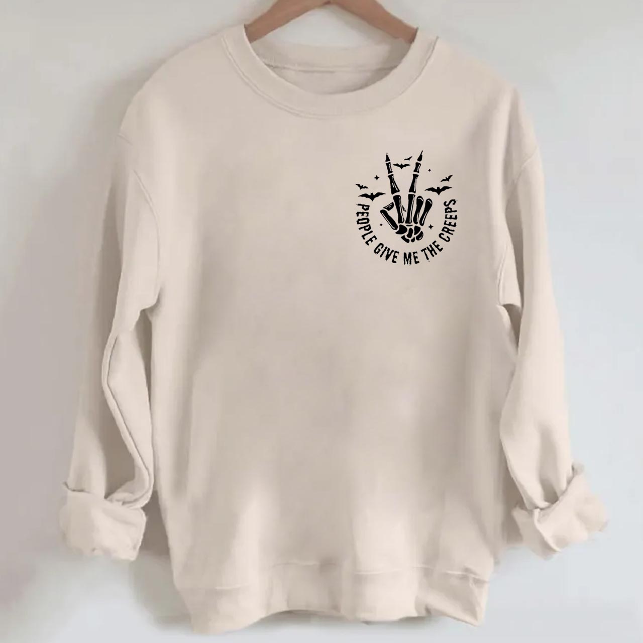 People Give Me The Creeps Halloween Sweatshirt