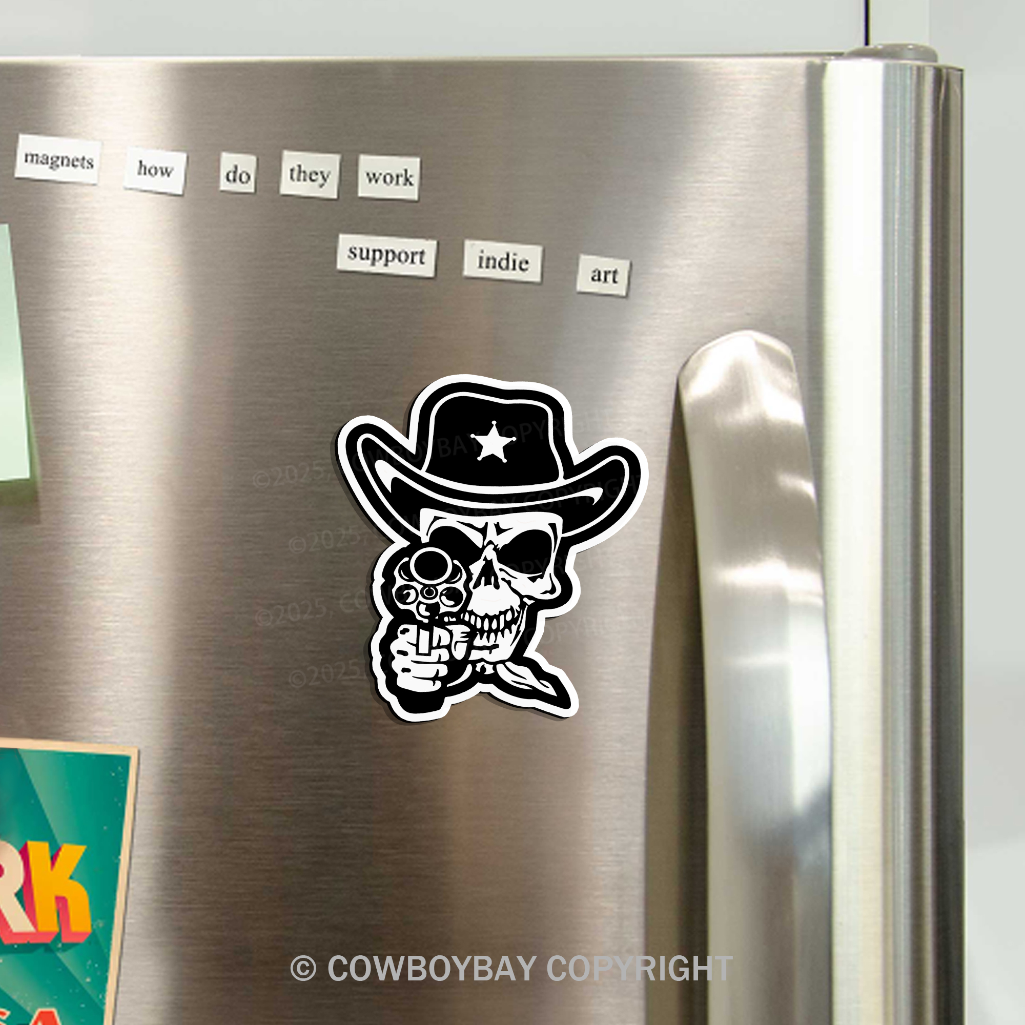 Gunslinger Cowboy Fridge Magnet