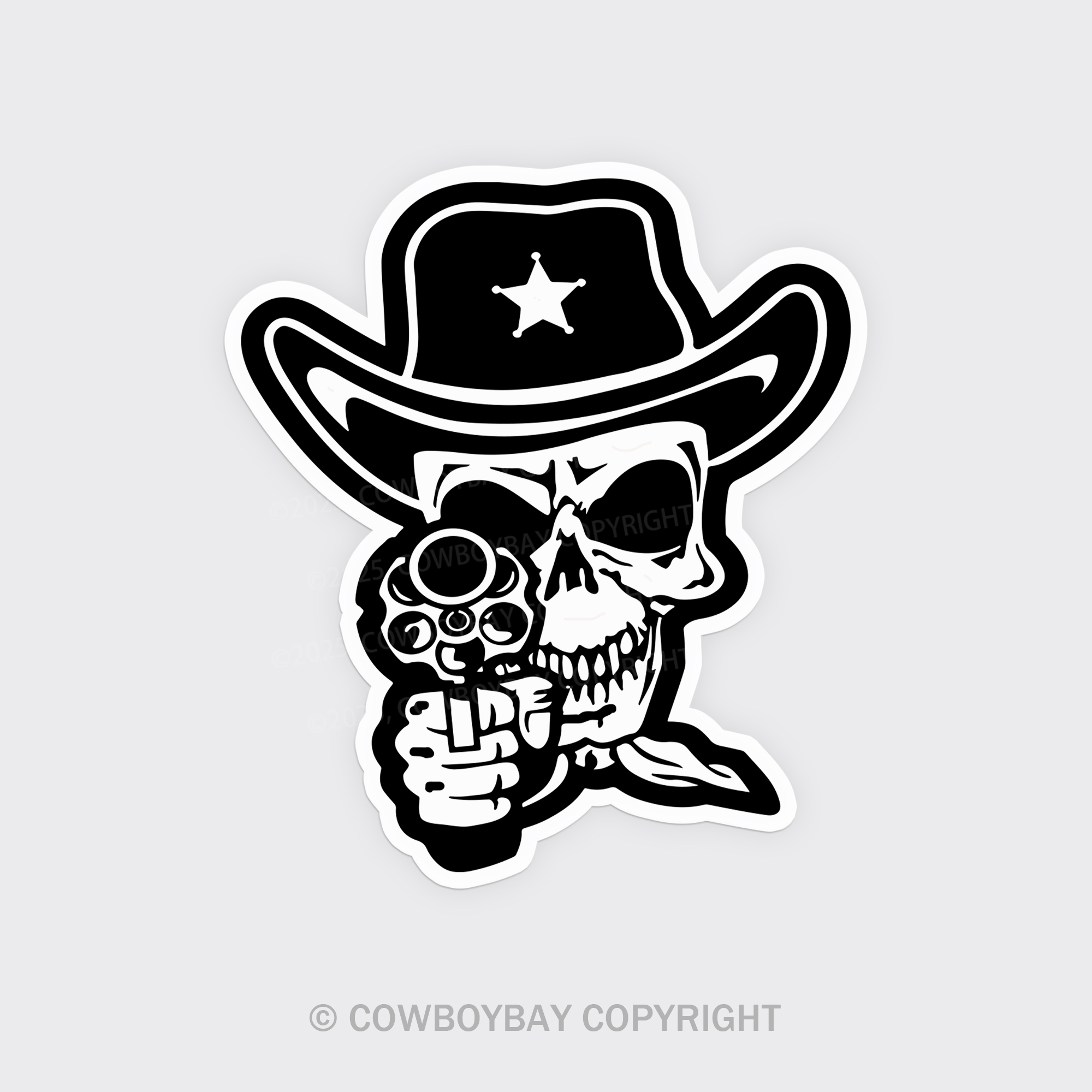 Gunslinger Cowboy Fridge Magnet