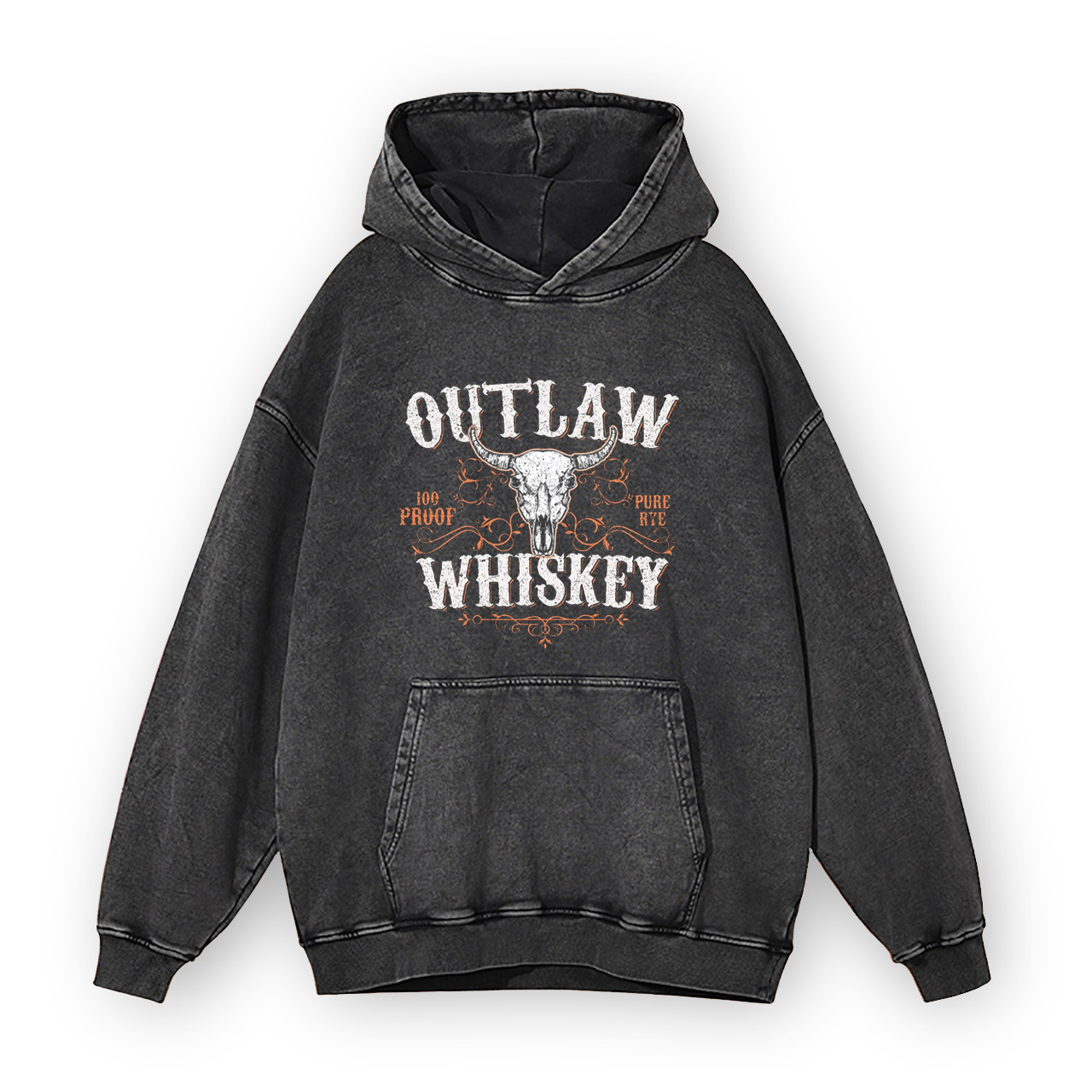 Outlaw Whiskey Garment-Dye Hoodies