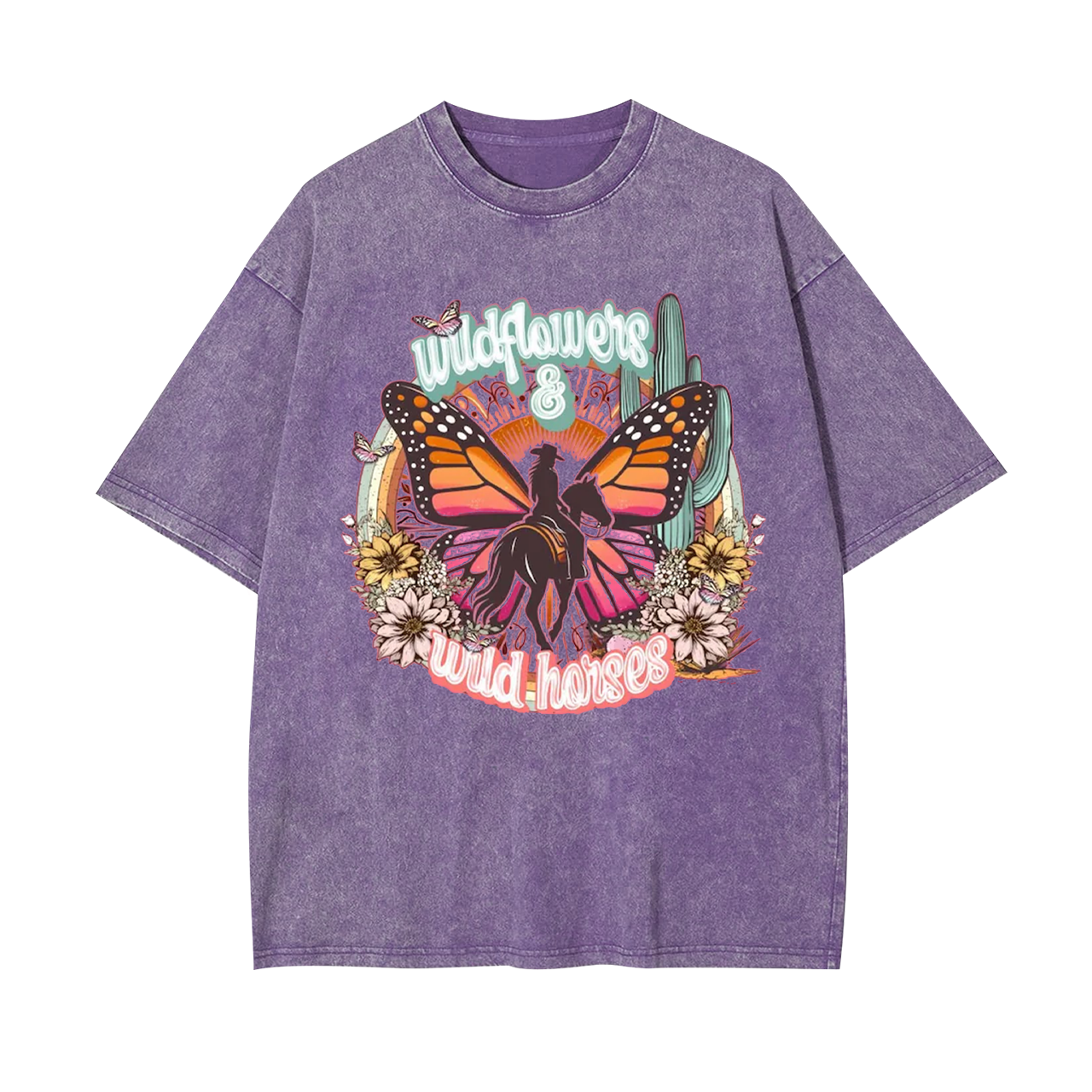 Wild Flowers Wild Horses Garment-dye Tees