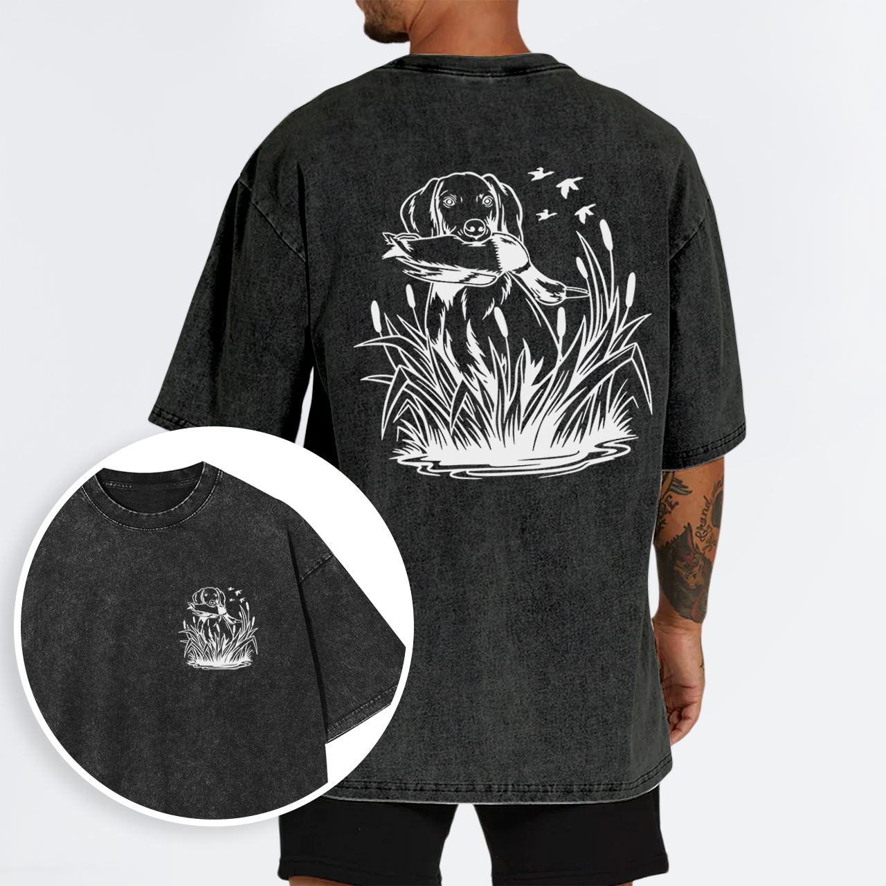 Dog Duck Hunting Garment-dye Tees