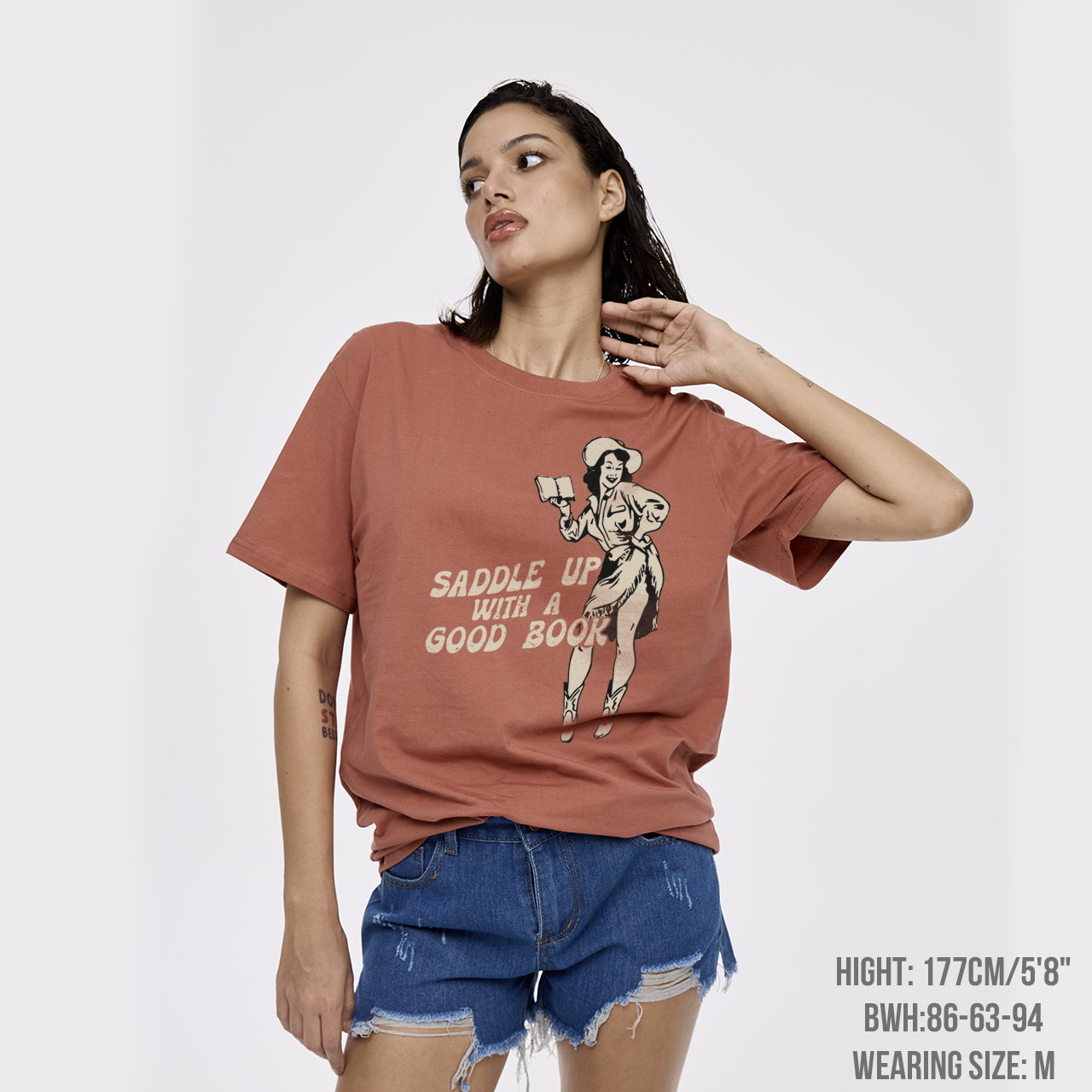Retro Western Country Bookish Cowgirl T-Shirts