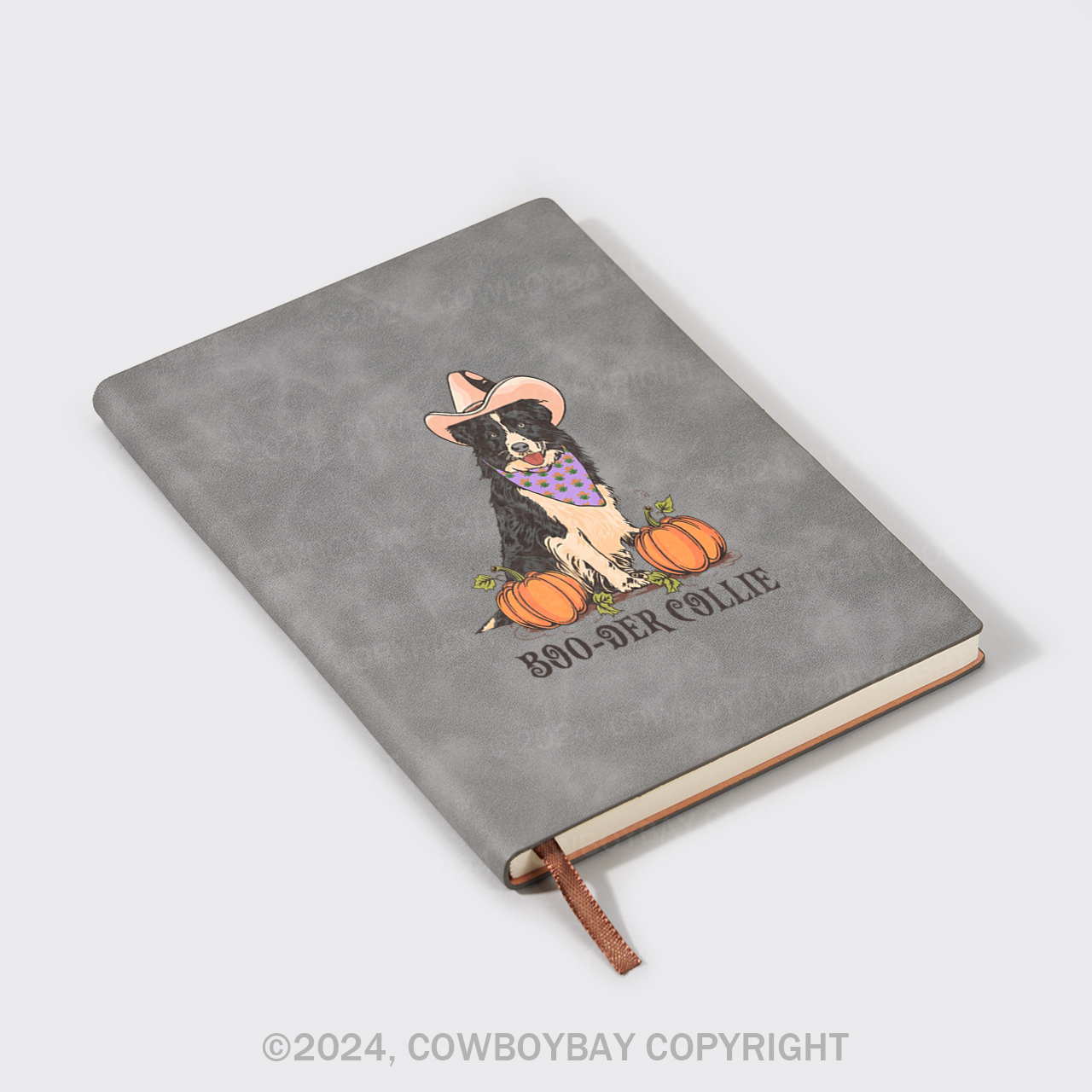 A5 Vintage Sheepbark Notebook-COLLIE,Good Boy