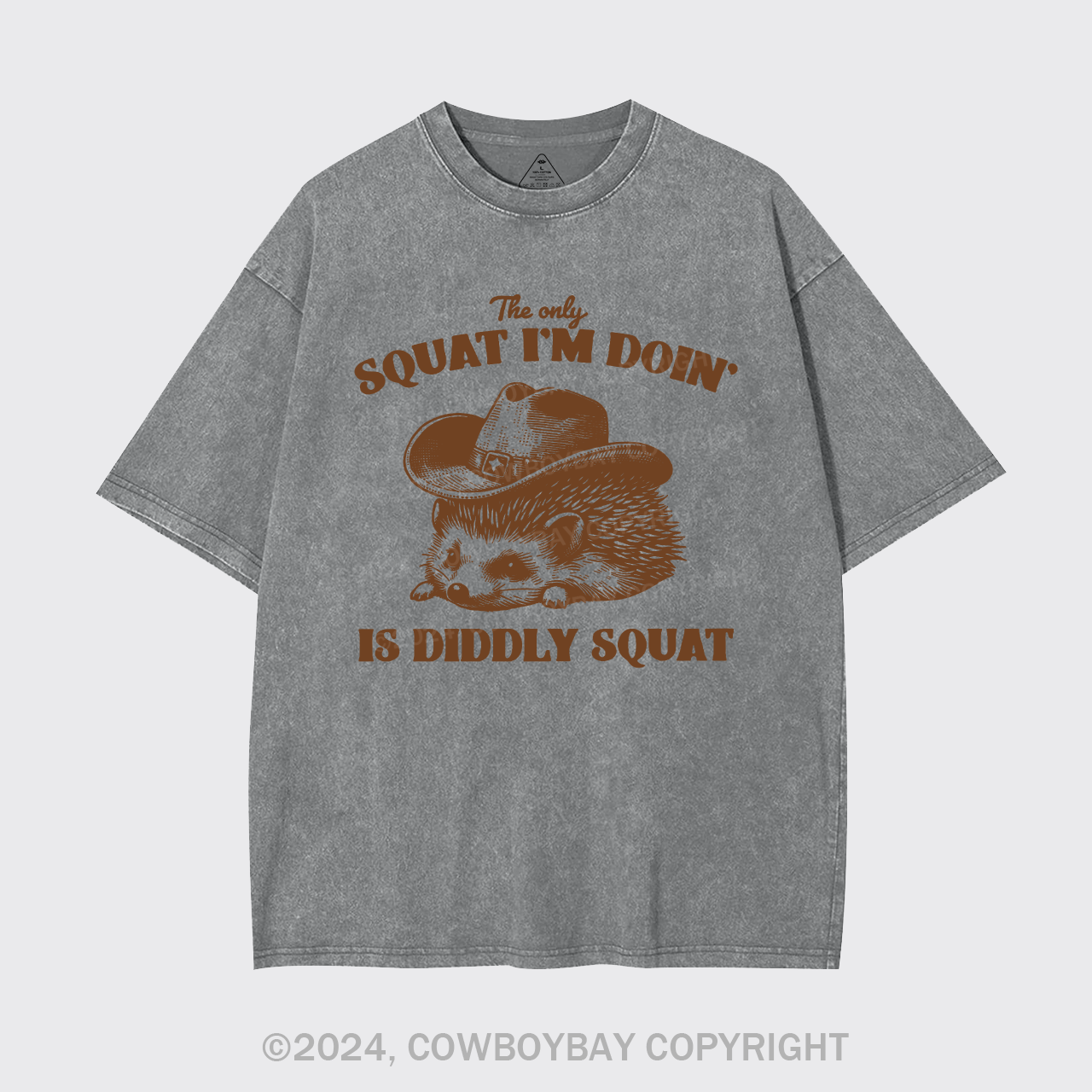 The Only Squat I'm Doing Is Diddly Squat Garment-dye Tees