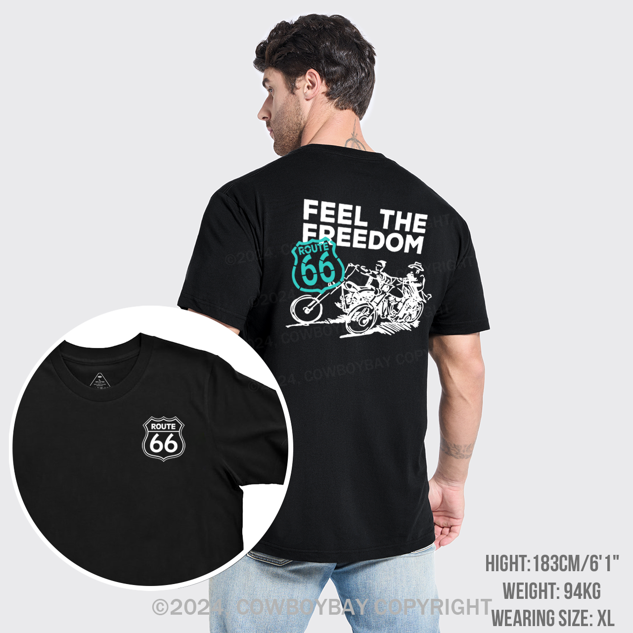 Route 66 Feel The Freedom T-Shirts