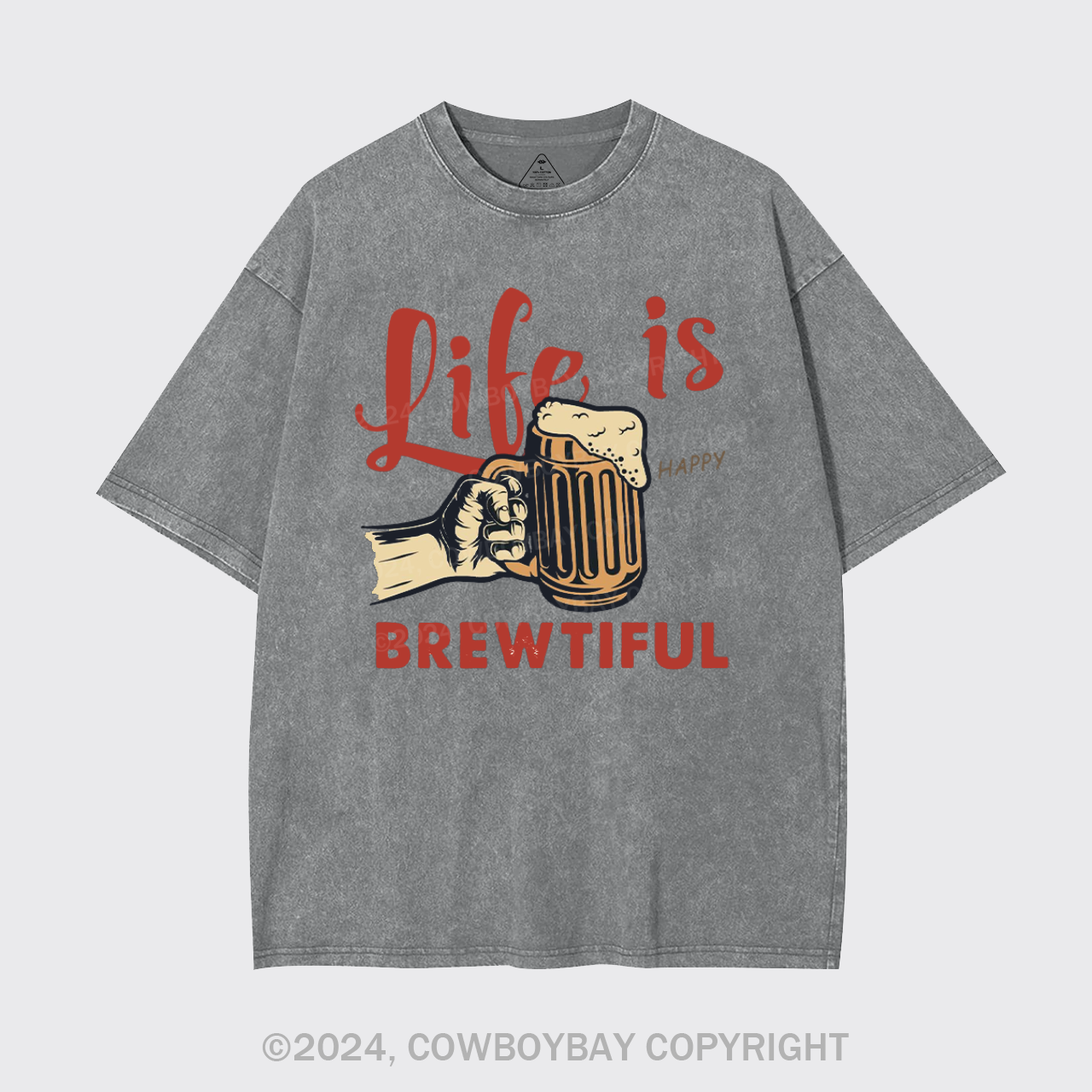 Life Is Brewtiful Beer Garment-dye Tees