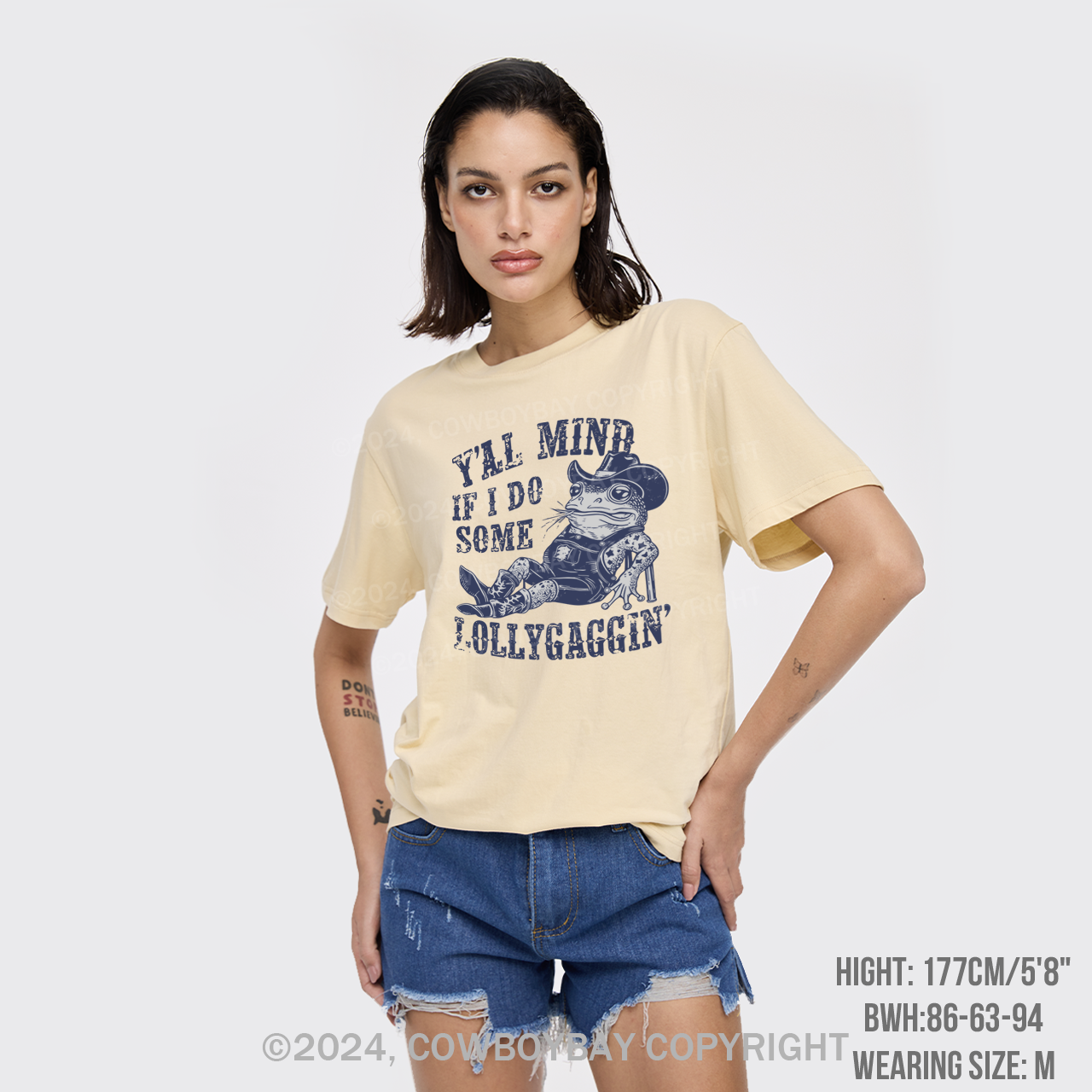 If I Do Some Lollygagging Funny Cowboy Frog T-Shirts