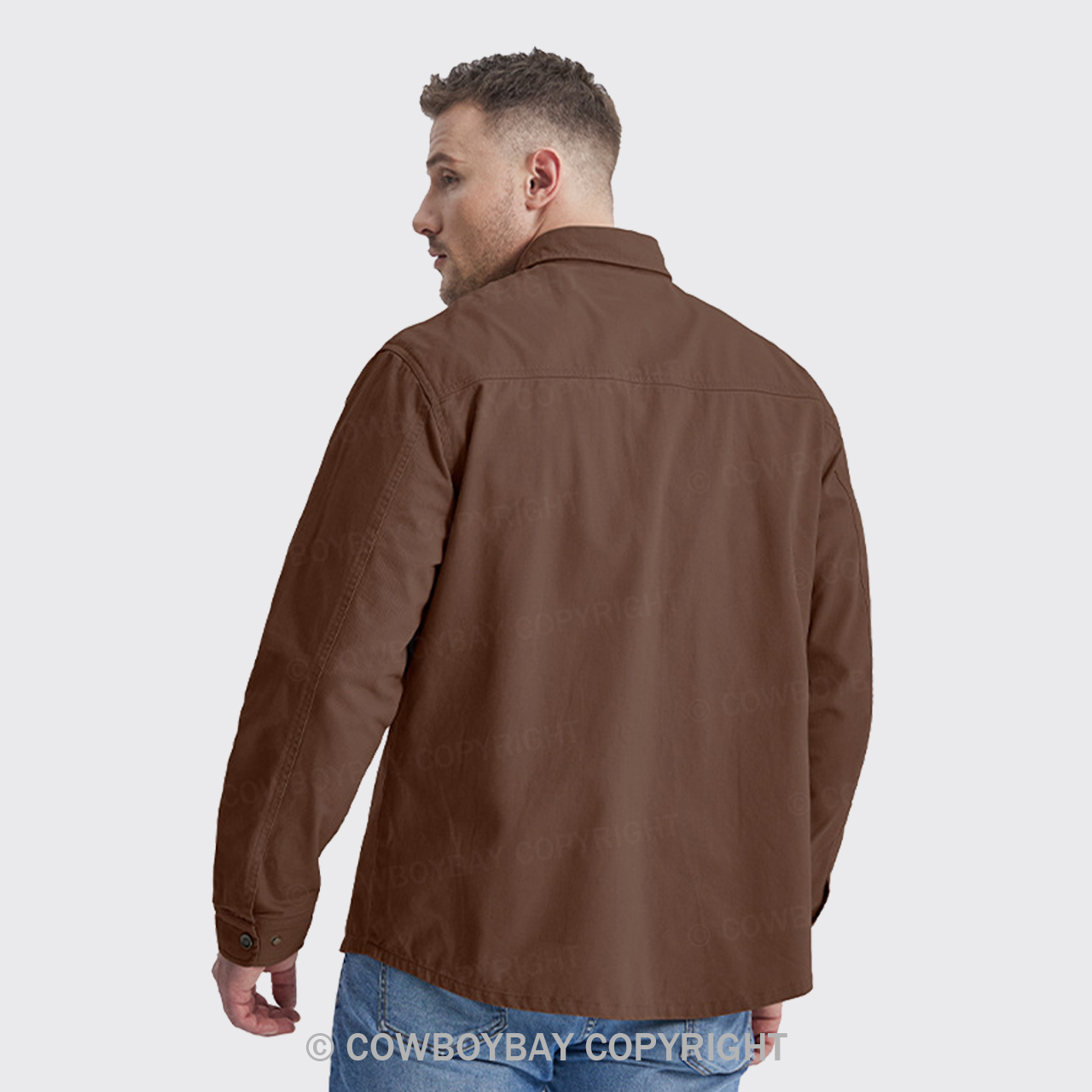 Brown Corduroy Washed Cotton Shirt