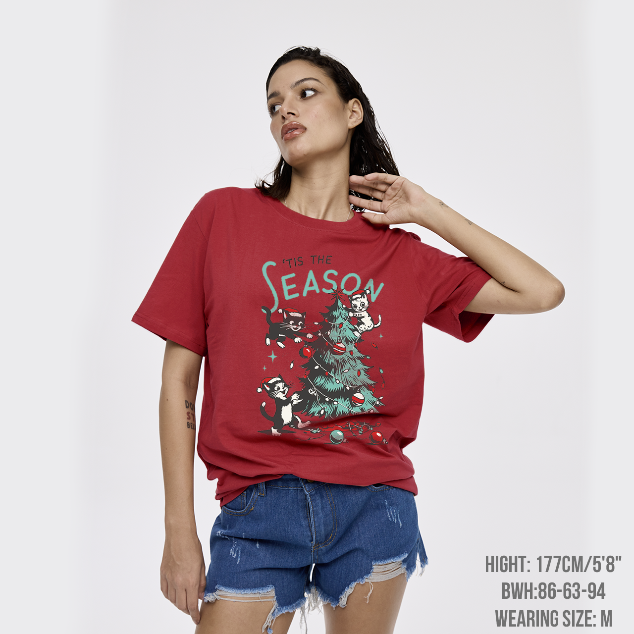 Cats Messing with Christmas Tree T-Shirts