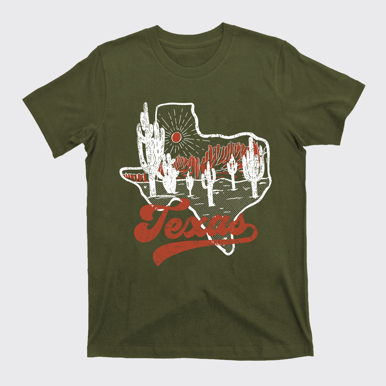 Texas Sunset Vintage T-Shirts