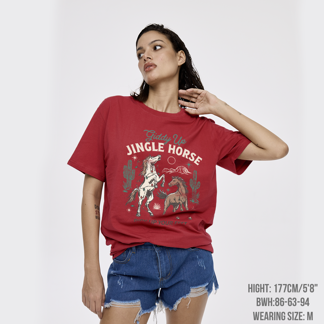 Giddy Up Jingle Horse Christmas T-Shirts